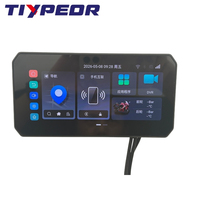 Écran CarPlay pour moto TIYPEOR, 6,1 pouces, Android Auto, CarLife, 8 cœurs, 4G LTE, 4 Go, 64 Go, GPS, caméra 1080P, TPMS pour Yamaha BMW