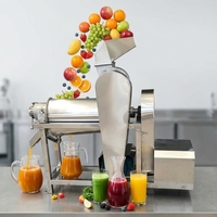 Extracteur de jus à froid industriel commercial, moteur haute efficacité en acier inoxydable 304 pour jus de pomme, citron, orange