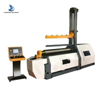 Machine de cintrage CNC à quatre rouleaux W12CNC-8x1500 automatique PLC en acier inoxydable avec formage des extrémités, fabriquée en Chine