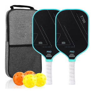 Pala <span class=keywords><strong>de</strong></span> Pickleball sin Bordes con Núcleo <span class=keywords><strong>de</strong></span> Fibra <span class=keywords><strong>de</strong></span> Carbono y Rotación <span class=keywords><strong>de</strong></span> 360 Grados, Modelo T700, Marca Jiule - Product Image 1