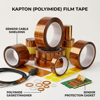 Bande Katon résistante à la chaleur et chimiquement stable pour le blindage des câbles de capteurs de moteur automobile, rondelles isolantes en polyimide, entretoises annulaires
