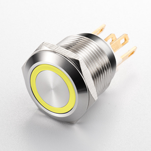 Công tắc nút nhấn tạm thời 19mm 12V 24V AC DC IP65 10A 1NO Đỏ Xanh bật tắt Công tắc kích thước 12mm - Product Image 6