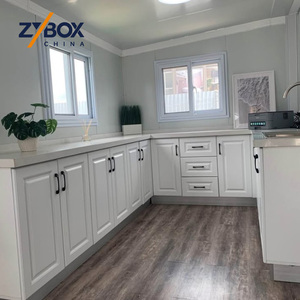 ZYBOX Casa Container Espandibile 20ft con Tetto Mono-Pitch, Casa Modulare Prefabbricata in Legno di Cedro Naturale, <span class=keywords><strong>Design</strong></span> Architettonico - Product Image 4