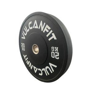 Plaques de poids de pare-chocs Paire de disques de levage de train de gymnastique en <span class=keywords><strong>caoutchouc</strong></span> noir <span class=keywords><strong>KG</strong></span> et LB - Product Image 6