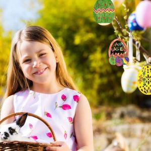 Wholesale 30 Pcs Wooden <b>Easter</b> <b>Ornaments</b> Unfinished Wooden Egg Decorations for <b>Easter</b> Crafts and Party Supplies Dropshipping - Product Image 4