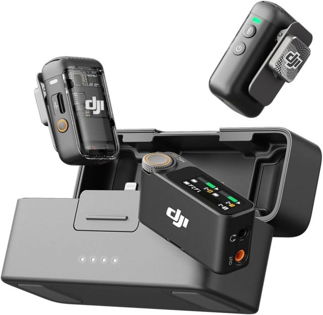 Mic 2 Wireless Lavalier Microphone Kit Portable Compact Wide Compatibility 18-hour Battery Life GFSK 1 Mbps/2 Mbps Noise