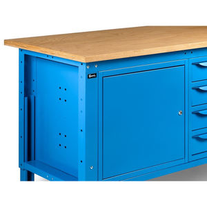 Fami WORK1510 Établi réglable de 150cm, plateau en bois, armoire et 4 tiroirs - Product Image 2