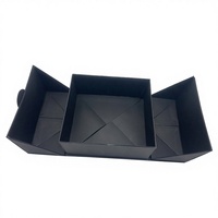 Boîte magnétique rigide haut de gamme personnalisée avec doublure en éponge de 3 mm/2 mm d'épaisseur, emballage cadeau recyclable pour cosmétiques, perruques, vêtements, logo personnalisé