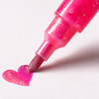SIPA SPG015 OEM – Nouveau lot de 12 marqueurs permanents à paillettes écologiques pour graffiti, art, papier et loisirs créatifs