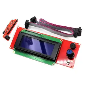 Accessoires pour imprimante 3D Contrôleur d'affichage LCD 2004 avec adaptateur et câble pour rampes reprap 1.4