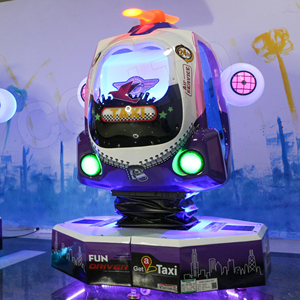 Manège pour enfants en fibre de verre, modèle CE Rotation Helicopter, avec jeu vidéo pousse-pièces et fonction de distribution de jetons, pour usage intérieur - Product Image 1