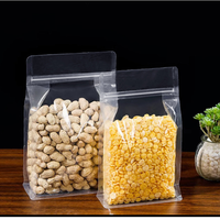 Poche scellée transparente à huit bords en plastique dur Fruits secs Grains Snacks Emballage alimentaire Sac autoportant