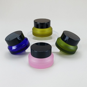 Tarro de Vidrio Ecológico Esmerilado de 15g 30g 50g 100g en Color Ámbar, Verde, Azul y Negro para Cremas Cosméticas y Mascarillas Faciales - Product Image 6
