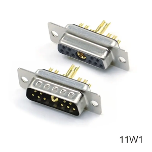 ขั้วต่อแบบบัดกรีกำลังสูง 11W1 สำหรับสายเคเบิล ขั้วต่อ D-sub ตัวผู้ 11W1 - Product Image 2