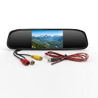 Caméra de recul DVR de voiture 43 pouces à 2 objectifs avec écran LCD HD intégré au rétroviseur, ajustement standard, origine Shenzhen