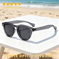 Nouvelles Lunettes de Soleil Tendance 2026 à Faible MOQ, Monture Ronde Rétro en PC, Protection UV 400 pour Hommes et Femmes, Personnalisables avec Logo