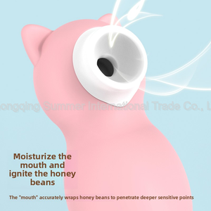 Stimulateur clitoridien en silicone souple rechargeable par USB 12 modes Vibromasseur <span class=keywords><strong>chat</strong></span> mignon pour usage privé des femmes Masturbateur de léchage de succion - Product Image 4