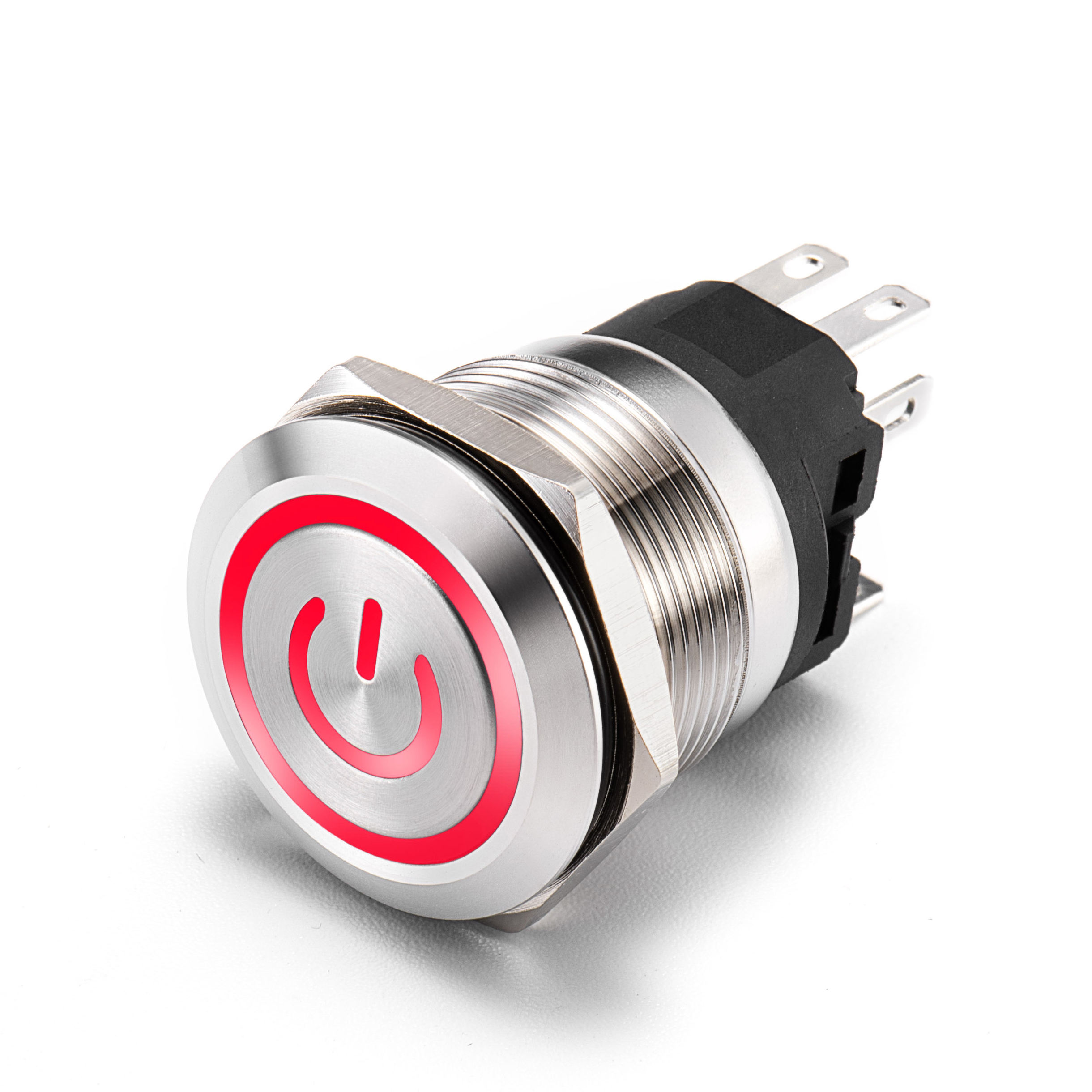 Aluminum 10A 1NO1NC Push Button Switches OEM Bulk Supply with Advanced Mechanism for Home Appliance Reliable Performance