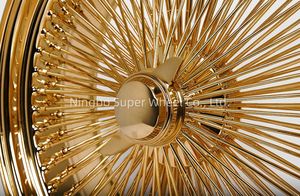 Sw rims מותאם אישית 20x8 13 x7 5 120 5x127 5 x5 14 16 17 18 19 20 22 24 אינץ 'זהב 150 דיבר גלגלים עם גלגלים חוט כרום תחרה ישר - Product Image 5