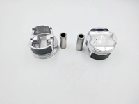 Pistón de Motor de Aluminio AUFERAY de 78 mm con Juego de Anillos OE 12010-3DB0A para Nissan HR16DE Compatible con Tiida Sylphy Livina Qashqai NV200