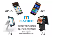 Terminal de point de vente Mobile Android 10.0, Mobile, tout-en-un, écran tactile, 6 pouces, 25 pièces, airsoft, système NFC 4G