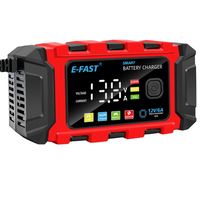 Meilleur fabricant professionnel automatique E-Fast Smart Automatic LiFe Po4 chargeur de batterie 12V 6A chargeur de batterie au plomb pour voiture