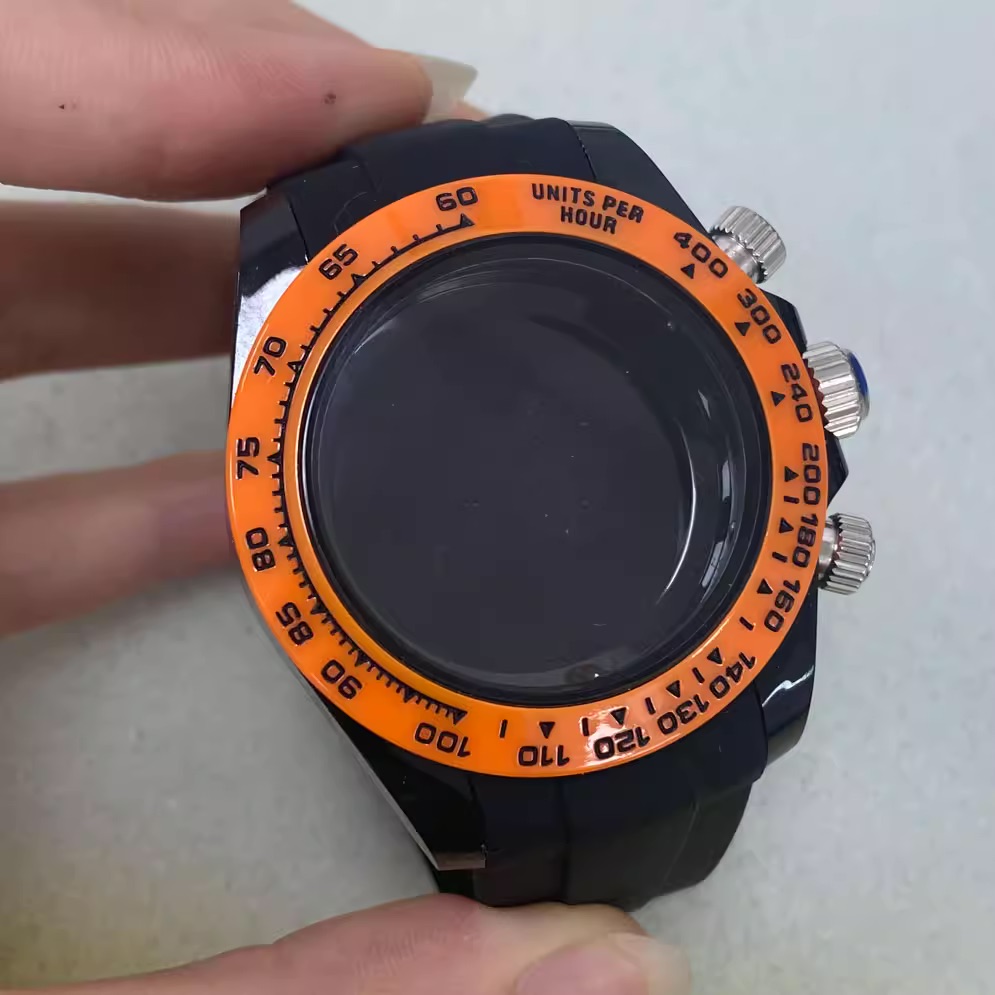 39mm Transparent Plastic Watch Case with Sapphire Glass and
