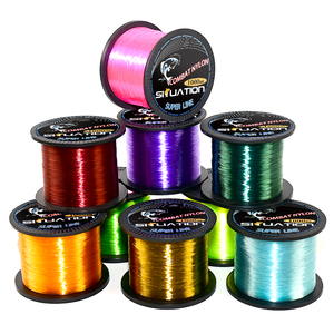 สายเอ็นตกปลาไนลอนใสยืดหยุ่นสูง 9 สี ยาว 1000 เมตร ขายส่ง ทนทานต่อการสึกหรอ เหมาะสำหรับแม่น้ำ ลำธาร และทะเลสาบ - Product Image 1