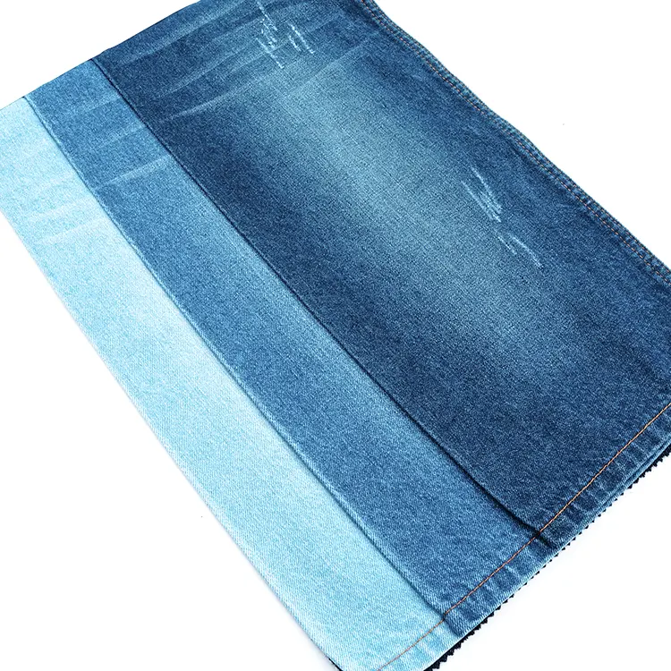 Schlussverkauf Baumwolle Polyester Lycra Crosshatch Slub stretch Denim Stoffanzug Jeans-Preise Großhandel