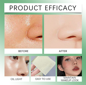 Carta Assorbente Olio Verde, Pratica Maschera in Tessuto e Carta Assorbente Olio - Product Image 4