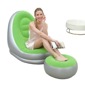 Outdoor <b>Camping</b> Sofa <b>Chair</b> Household Foldable PVC Plush Sofa Nap Lounge <b>Chair</b> Inflatable - Product Image 1