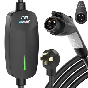 7.6KW Type1 Niveau 2 Chargeur EV Portable 7KW 32A Type 1 Plug Charge 32 Amp 7.4KW Station de charge pour tous les modèles EV avec câble de 5m