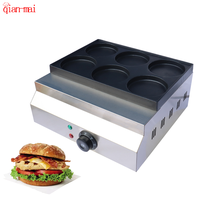 Machine à gaufres et hamburgers électrique commerciale, prix d'usine industriel, snack personnalisé, 6