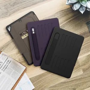 Magnetic Smart Flip Business Tablet Case For New IPad 9.7 Inch 2017 2018 Shockproof Clear TPU Skin Case Cover
