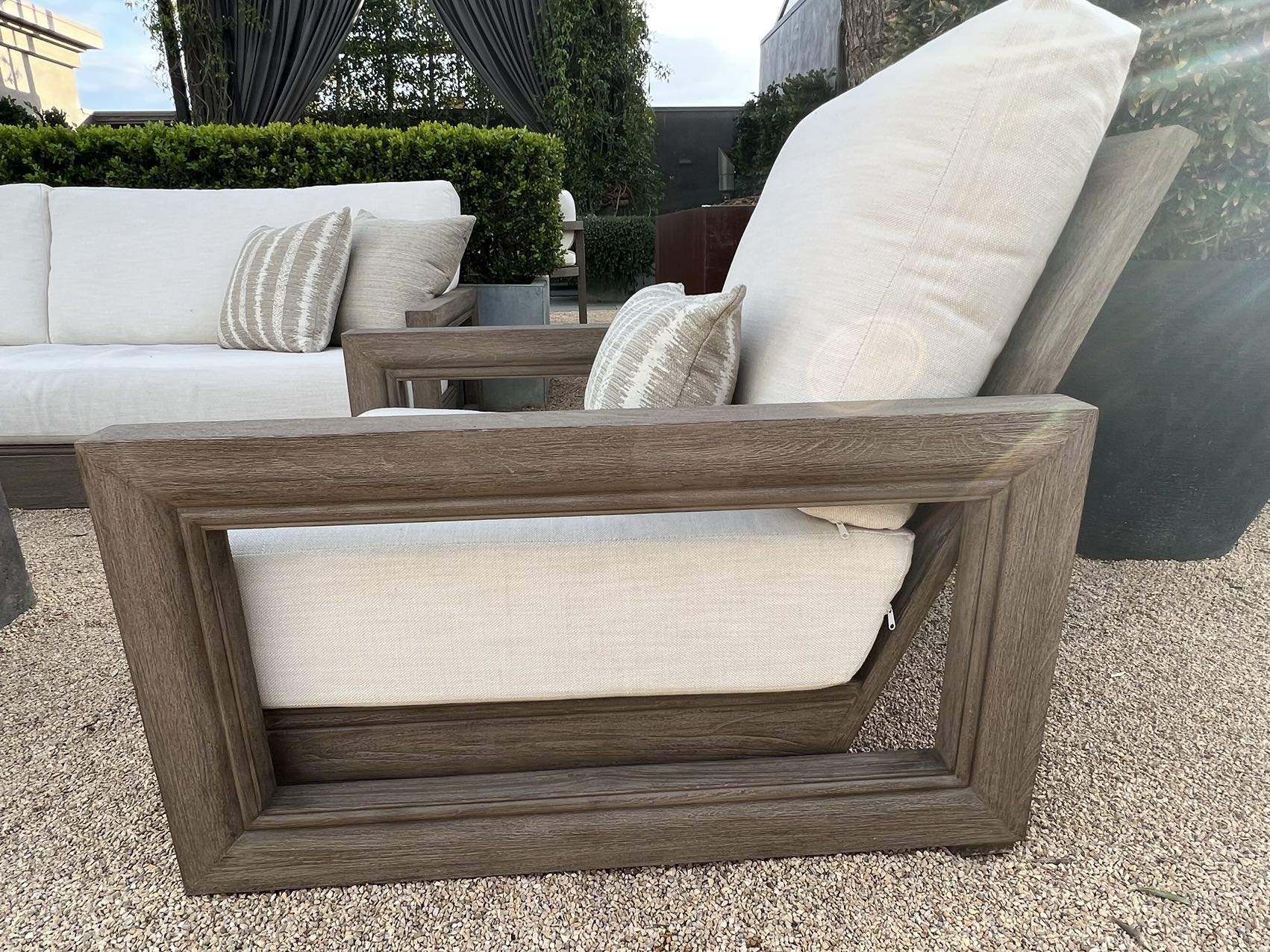 Modern Teak Furniture Series Comfortable Couch for  Outdoor Garden  Teak Sofa Set