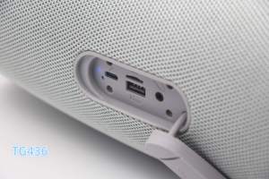 Tg436 loa ngoài trời di động FM TF thẻ Bluetooth AUX Hands cuộc gọi miễn phí TWS eo không dây Bluetooth BT vải Loa - Product Image 3