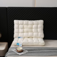 Vente en gros de noyaux d'oreiller imperméables personnalisés pour hôtels cinq étoiles, 200TC, coton et polyester, soutien du cou, soulagement de la pression, literie pour le sommeil