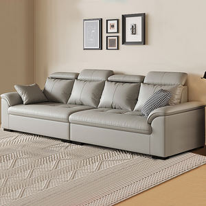 أريكة سرير جلدية متعددة الوظائف مخصصة من مصنع صيني بتصميم فاخر للفنادق وغرف المعيشة - Product Image 3