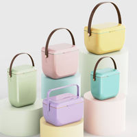 LIHENG Glacières Isothermes de Luxe avec Bandoulière, Glacière de Champs Multifonctionnelle, Mini Glacière de Qualité Alimentaire pour le Refroidissement des Aliments