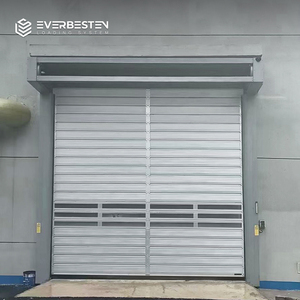 Porte Spirale en Alliage d'Aluminium Haute Vitesse <span class=keywords><strong>à</strong></span> Panneaux Transparents Robuste pour Usage Extérieur en Entrepôt - Offre Spéciale - Product Image 1