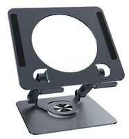 Nouveau support de tablette pour ordinateur portable pliable en métal rotatif à 360 degrés