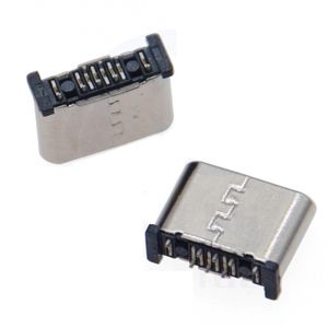 Conector de Datos USB Tipo-C de 16 Pines, Vertical, SMT, Macho, en Ángulo Recto de 180 Grados, Altura 6.0mm, Adaptador USB de Alta Velocidad para PCB - Product Image 5