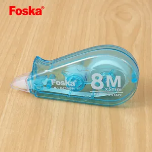 Foska Briefpapier Gekleurde Plastic Student School Correctie Tape voor Kantoor Leveren