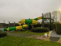 Équipement de parc aquatique de jeu en plein air, toboggan aquatique en spirale pour piscine