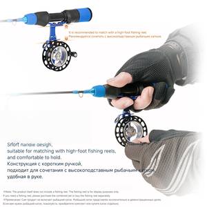 SNEDA Ensemble de pêche hivernale complet 3 cannes interchangeables sensibles <span class=keywords><strong>pour</strong></span> la pêche sur glace Ensemble de voyage portable transfrontalier - Product Image 5