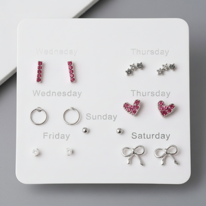 Vendita calda di tendenza per ragazze di lusso Set di gioielli di stile coreano orecchini in lega di conchiglia con piastra in oro Xoxo modello di forma all'ingrosso - Product Image 1