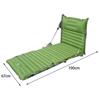 Matelas de camping gonflable d'extérieur pliable, lit d'appoint gonflable pour le camping, vente en gros
