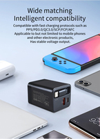 2025 nouveau personnalisé GaN 65W Type C charge Super rapide 2C1A chargeur d'alimentation pour iPhone Apple pour ordinateur portable 65W adaptateur de chargeur Portable