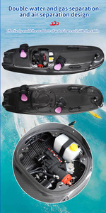 Planche de surf à moteur à injection de carburant en fibre de carbone pour sports nautiques et lacustres - Portable avec sac, puissante et excitante - Product Image 1
