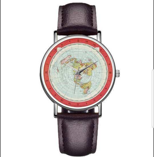 New Map Design Good Quality Leather Wrist Watches Custom Logo Women and Men Quartz Watches